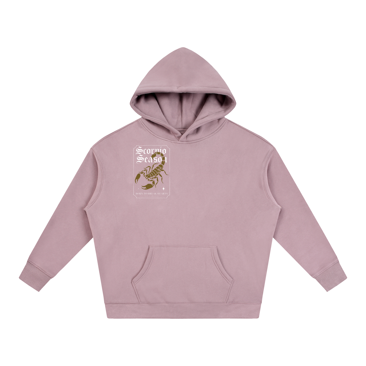 "Scorpio season" Oversize Fleeced Hoodie