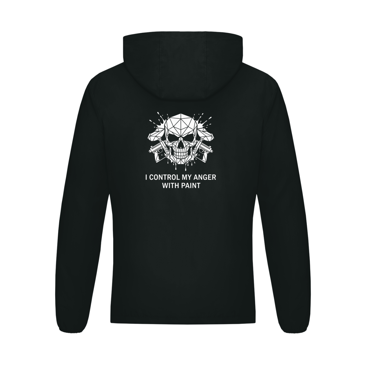 "I control my anger with paintball" Soft Hooded Sports Jacket