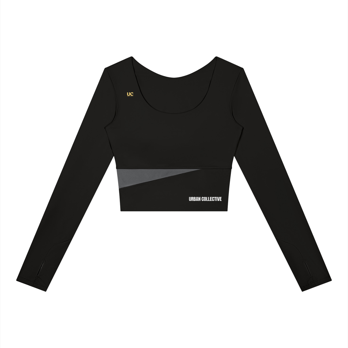 "Urban Culture Athletics" Women's Panelled Long Sleeve Yoga T-Shirt