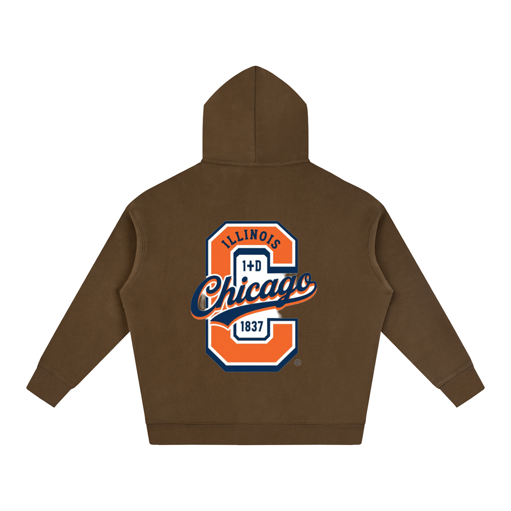"Chicago" Oversize Fleeced Hoodie