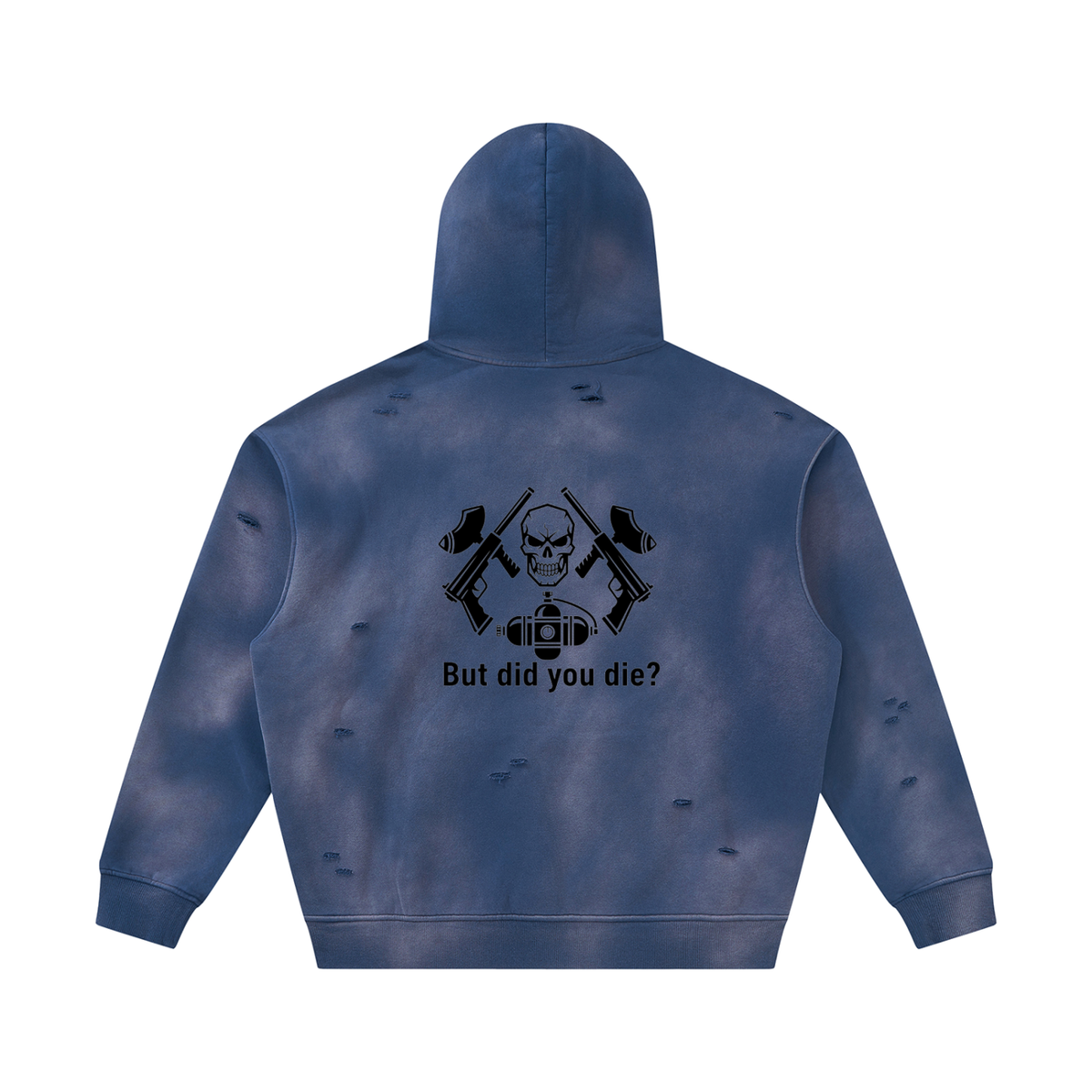 "urban collective foliage" Unisex Sunfade Frayed Fleece Hoodie