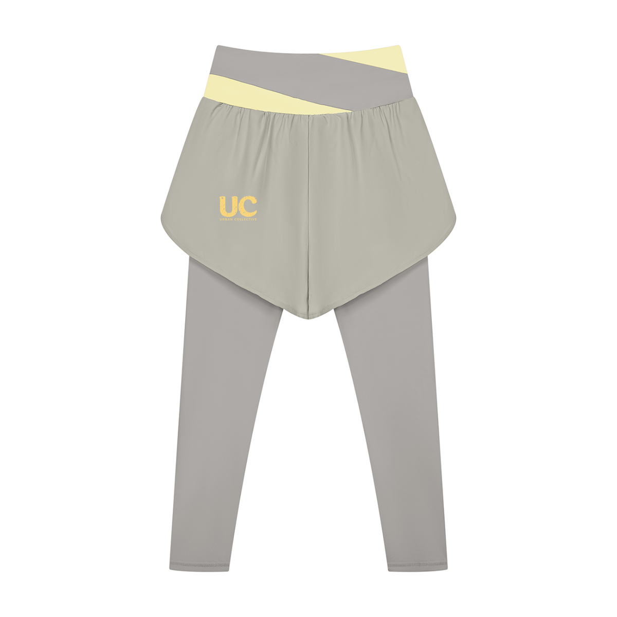 "Urban Culture Athletics" Women's Paneled High Waisted Yoga Leggings
