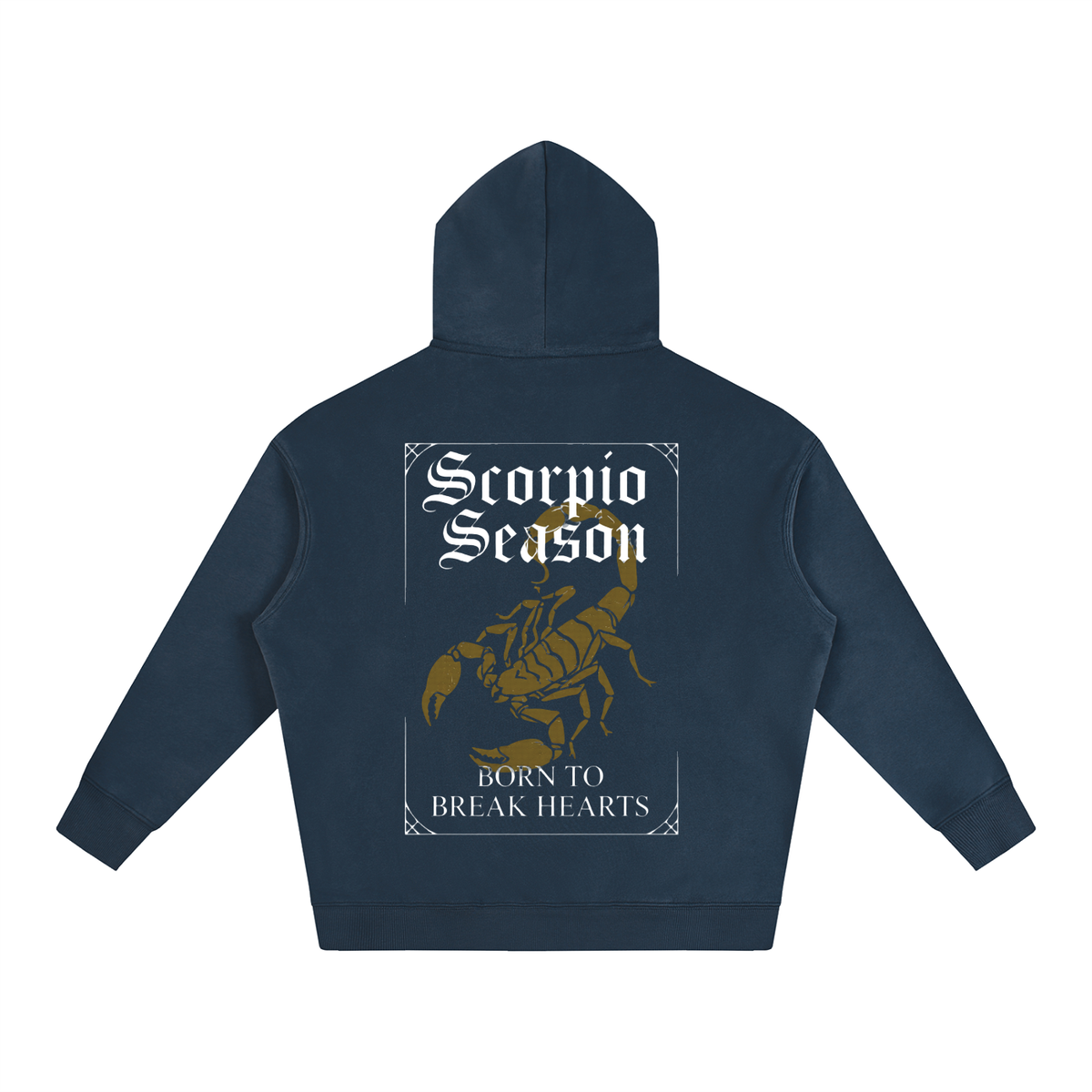 "Scorpio season" Oversize Fleeced Hoodie