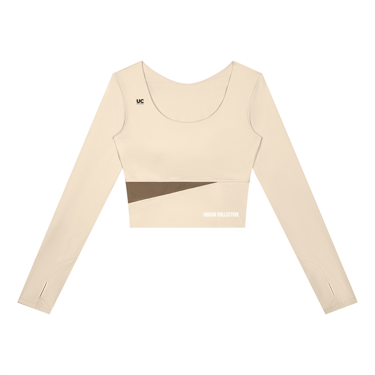 "Urban Culture Athletics" Women's Panelled Long Sleeve Yoga T-Shirt