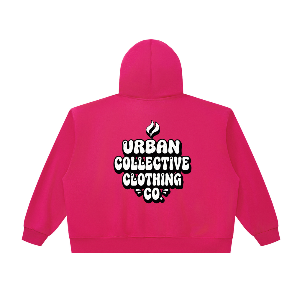 "Urban collective Clothing co" Unisex Oversized Chunky-Zip Boxy Hoodie