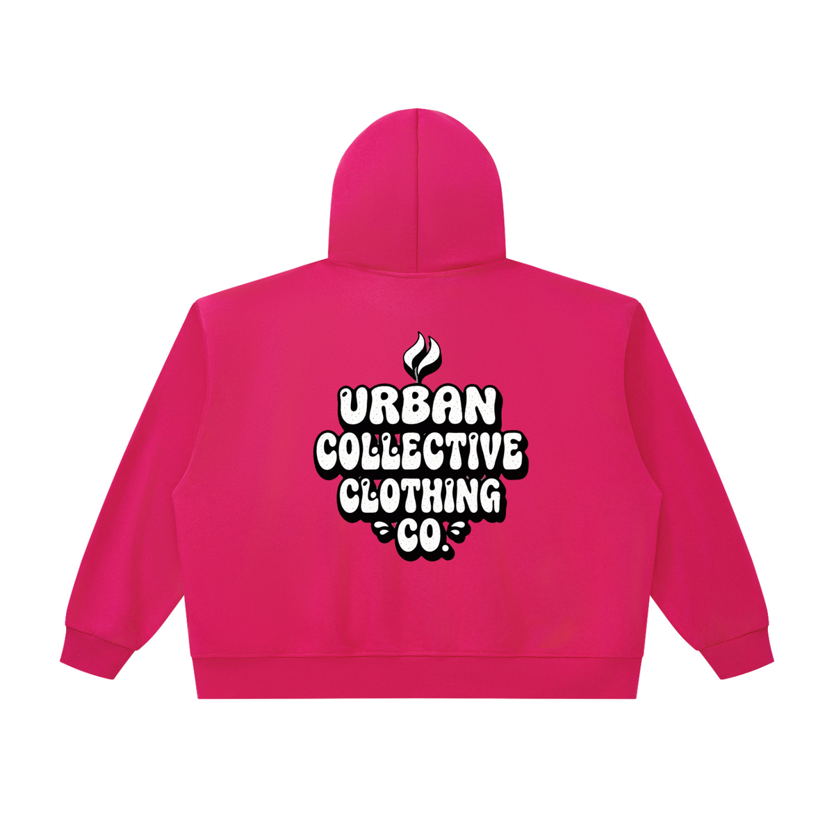 "Urban collective Clothing co" Unisex Oversized Chunky-Zip Boxy Hoodie
