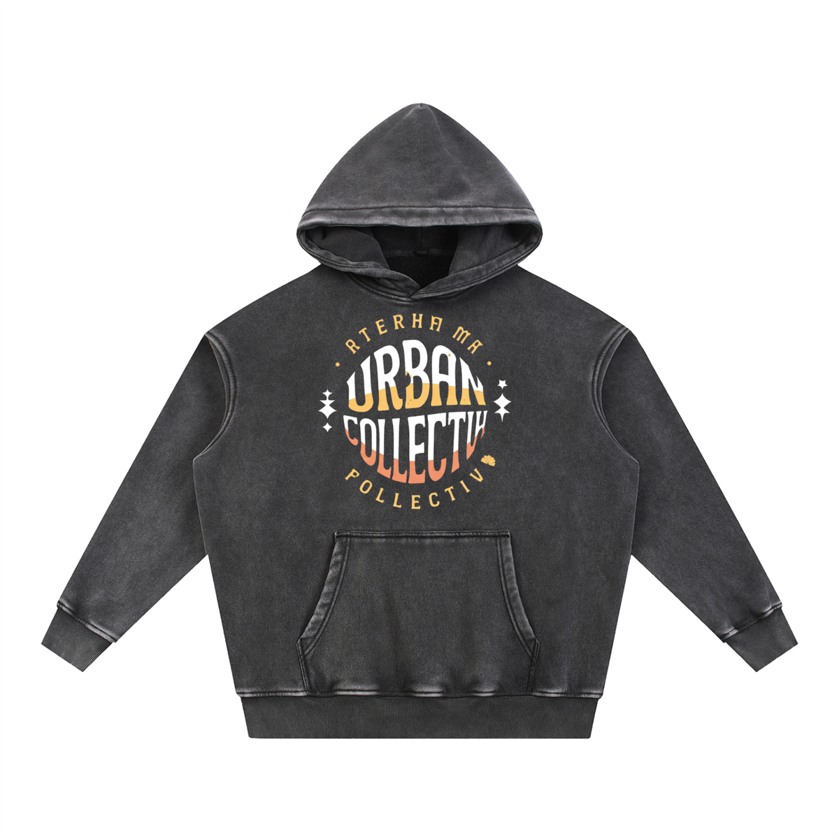 "Urban Collevtive" Snow Wash Fleece Oversize Hoodie