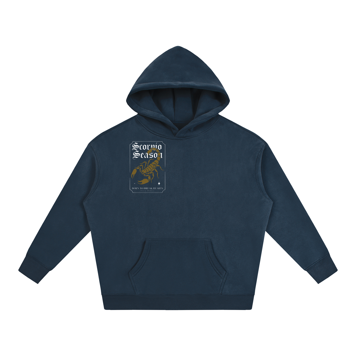 "Scorpio season" Oversize Fleeced Hoodie