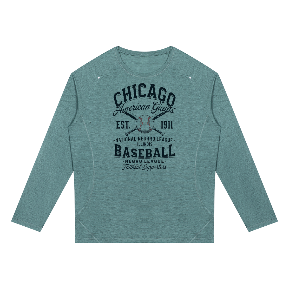 "Chicago Giants Baseball" Men’s Paneled Performance T-Shirt
