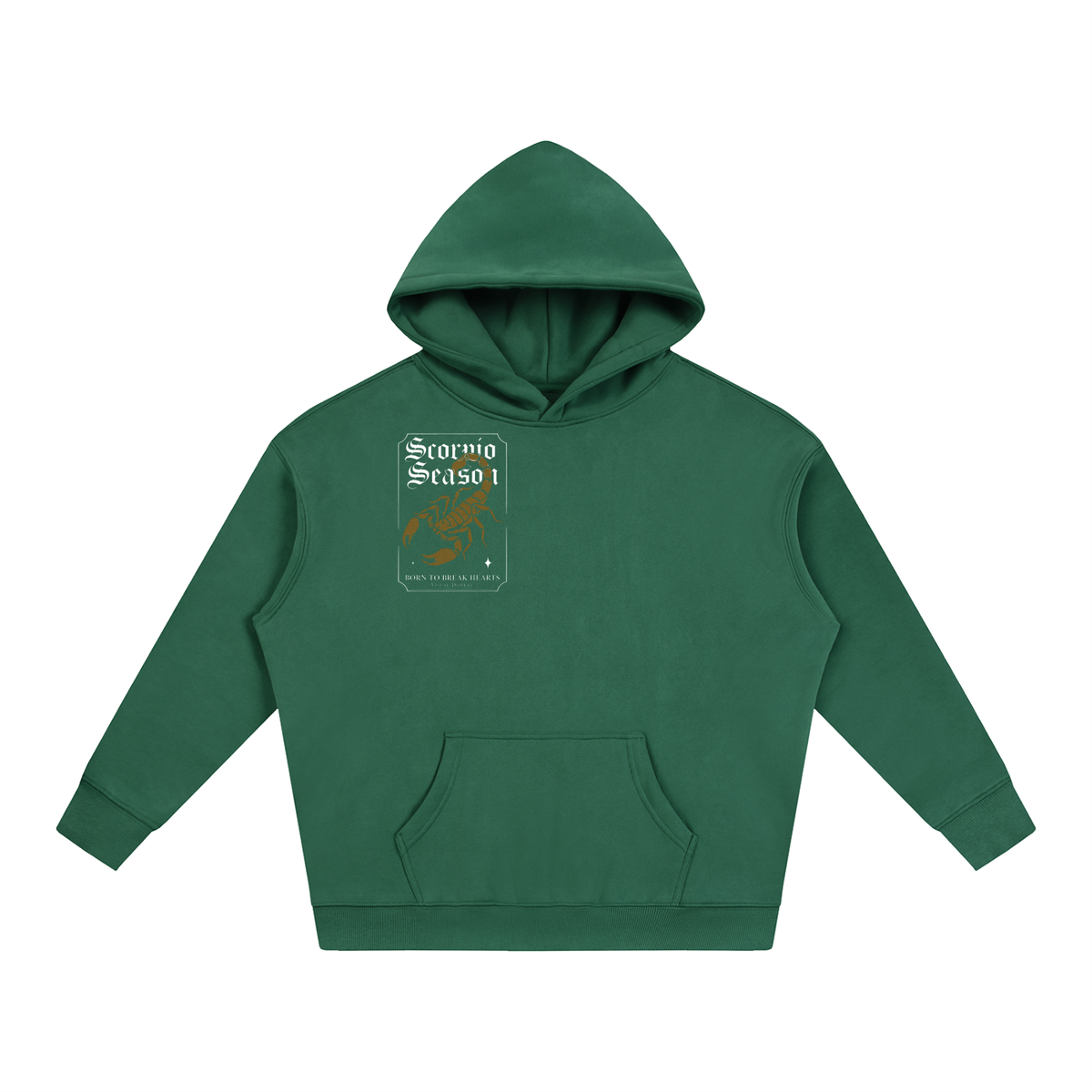 "Scorpio season" Oversize Fleeced Hoodie