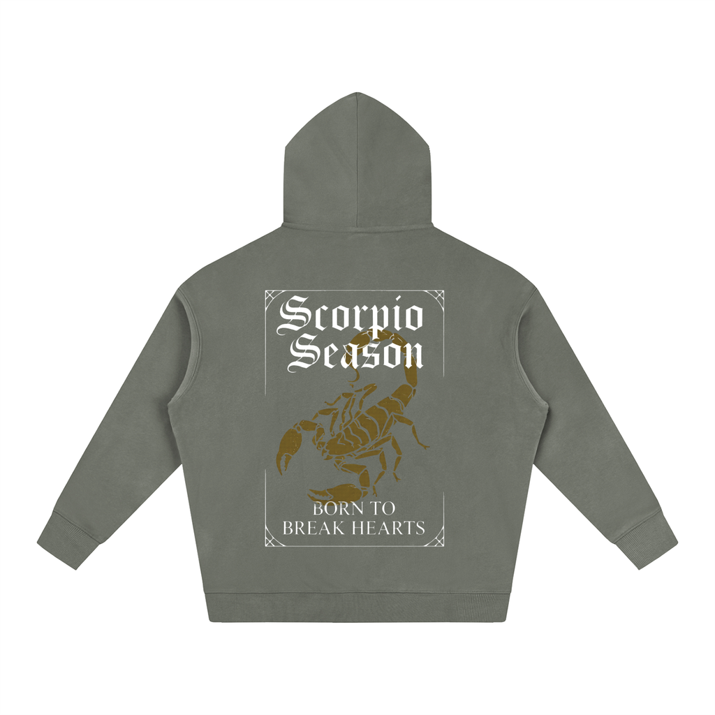 "Scorpio season" Oversize Fleeced Hoodie