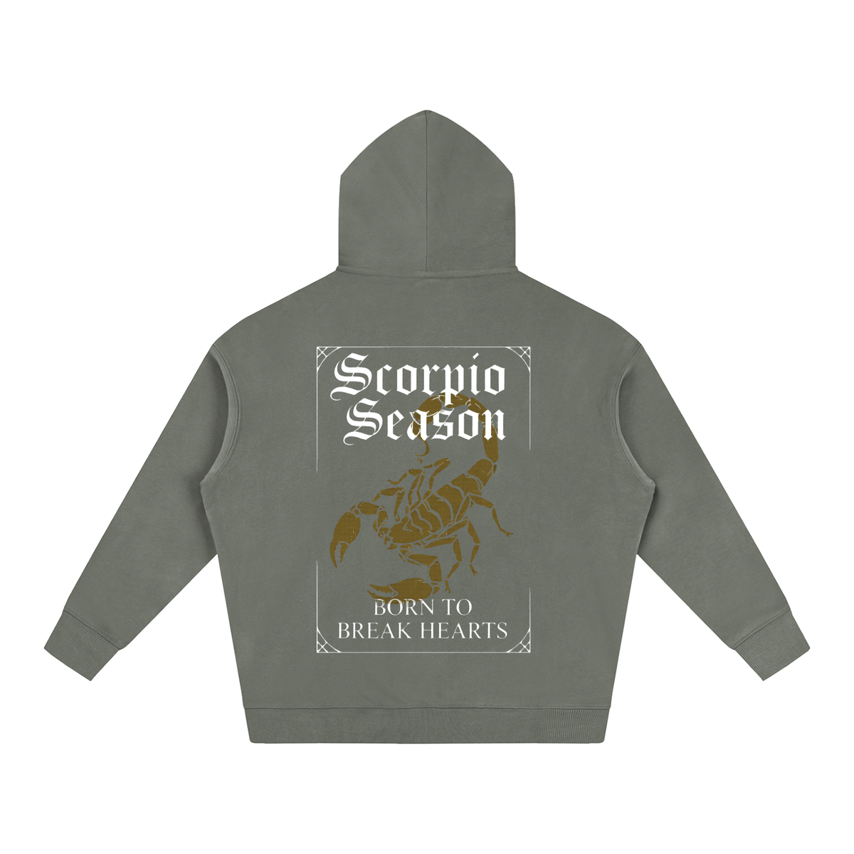 "Scorpio season" Oversize Fleeced Hoodie