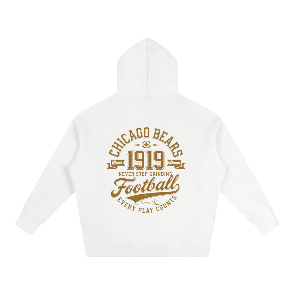 "Chicago Bears Football" Oversize Fleeced Hoodie