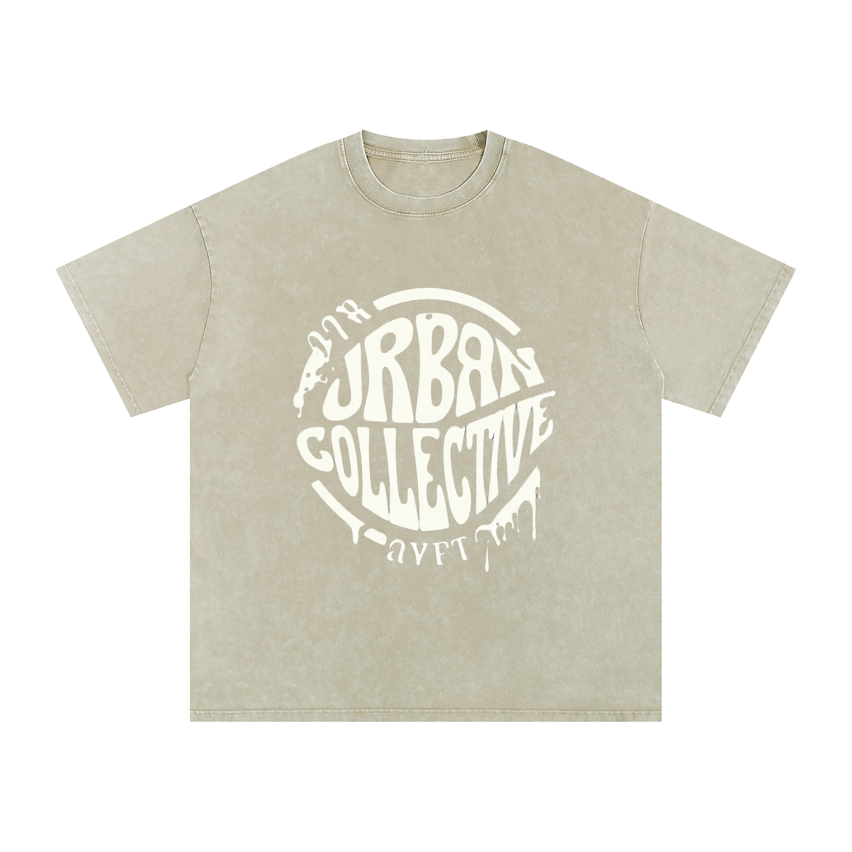 "Urban Collective" Snow Washed Oversized Cotton T-Shirt
