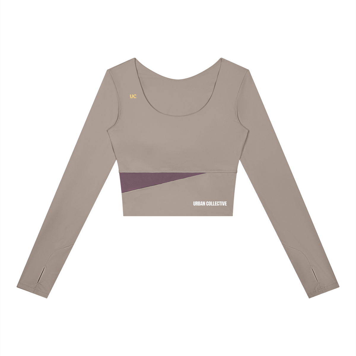 "Urban Culture Athletics" Women's Panelled Long Sleeve Yoga T-Shirt