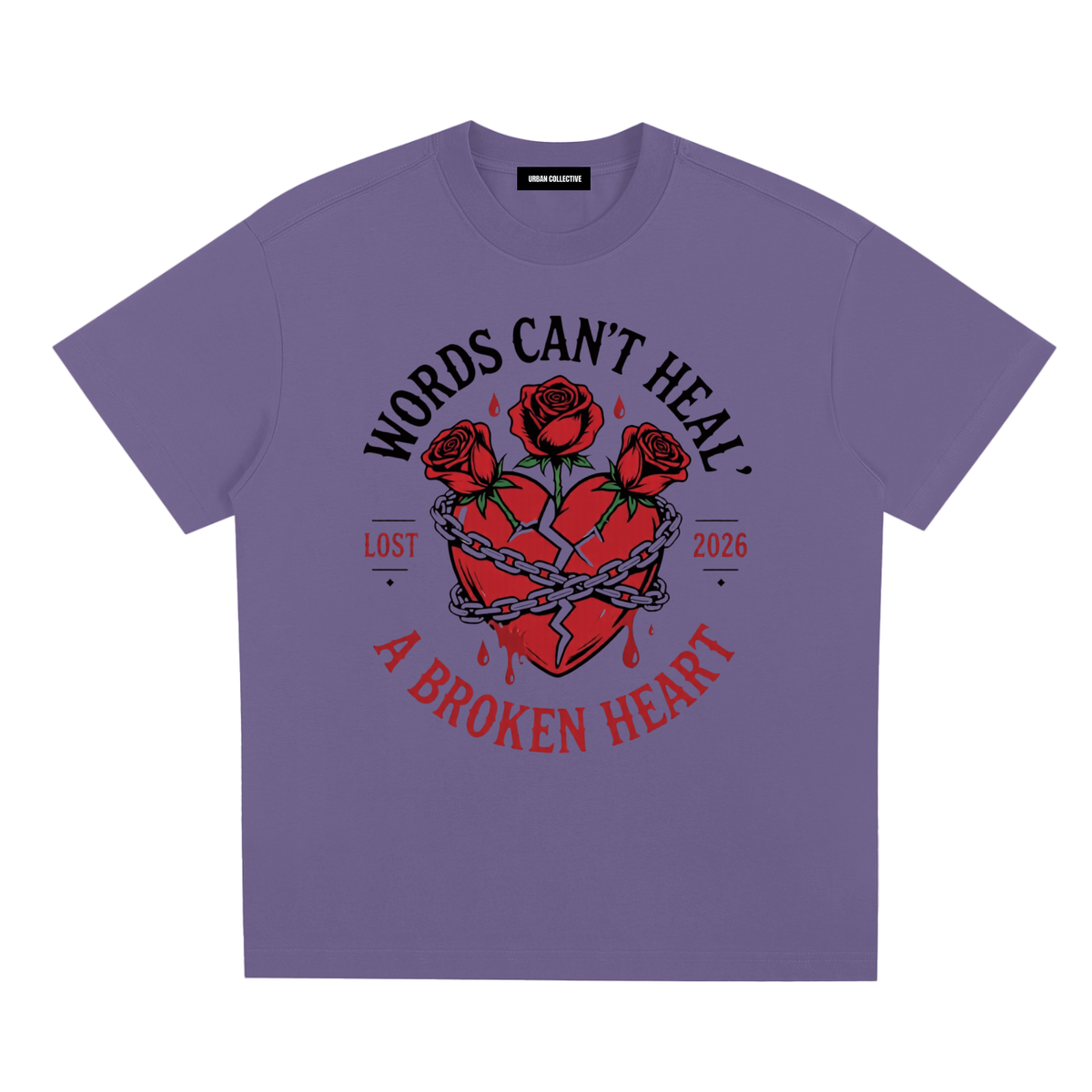 "Broken Hearted" Sorona Quick-Dry Cooling T-Shirt