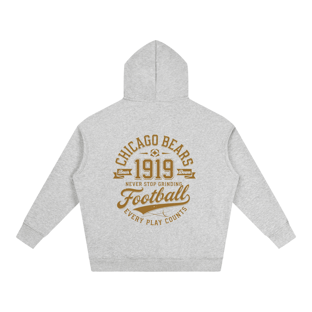 "Chicago Bears Football" Oversize Fleeced Hoodie