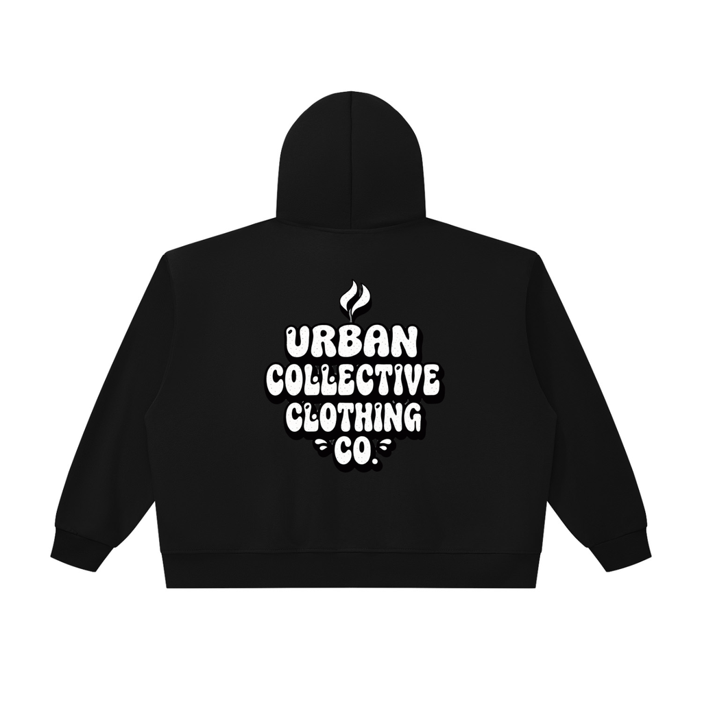 "Urban collective Clothing co" Unisex Oversized Chunky-Zip Boxy Hoodie