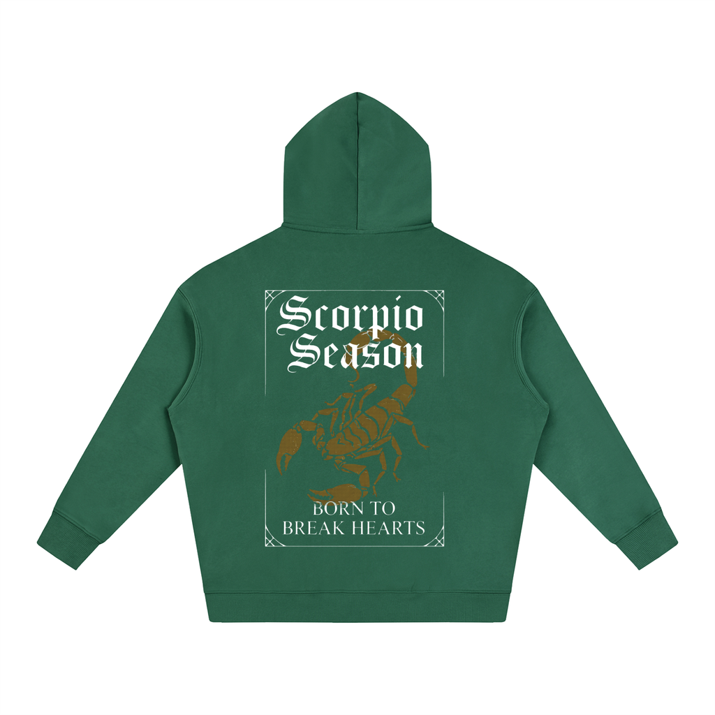 "Scorpio season" Oversize Fleeced Hoodie