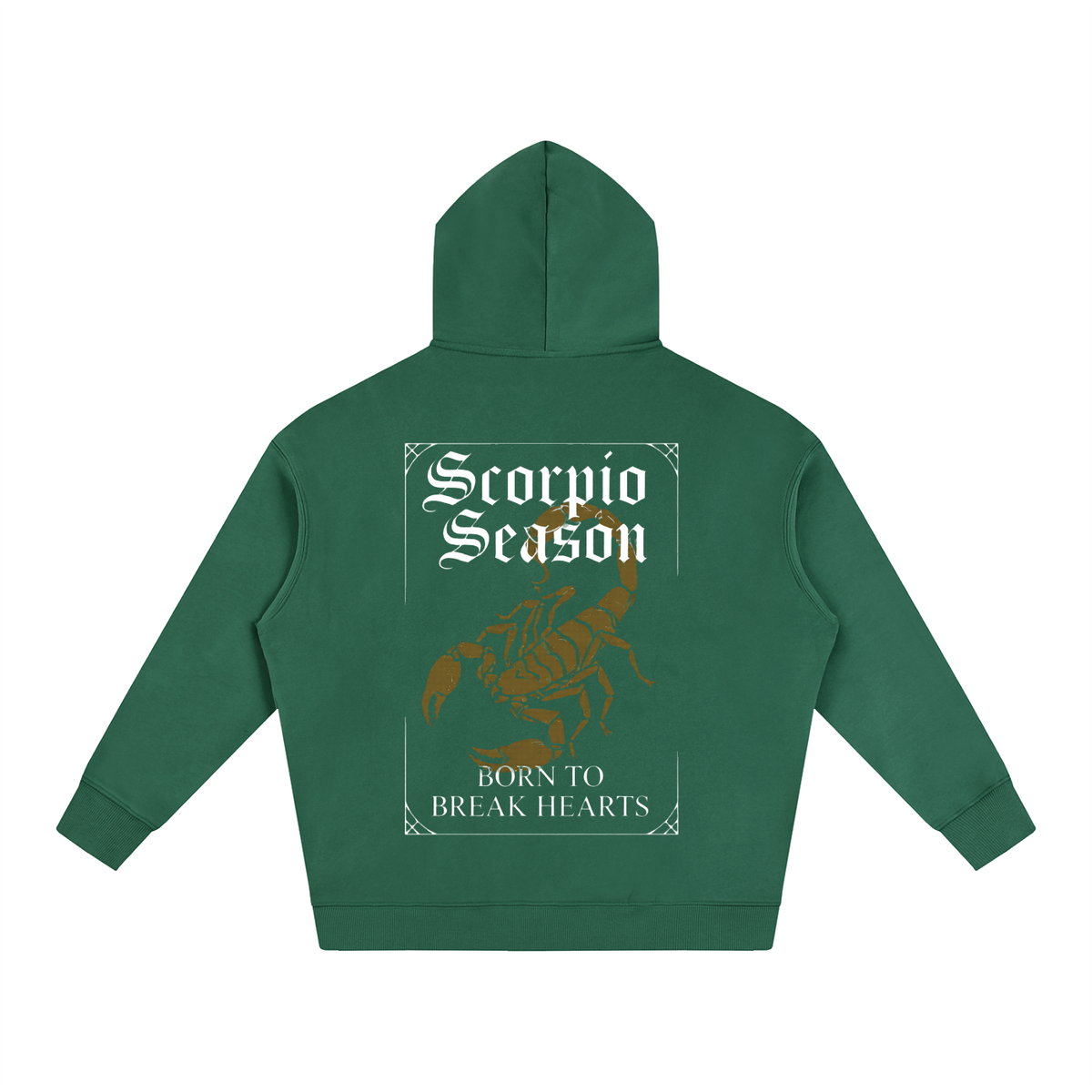 "Scorpio season" Oversize Fleeced Hoodie