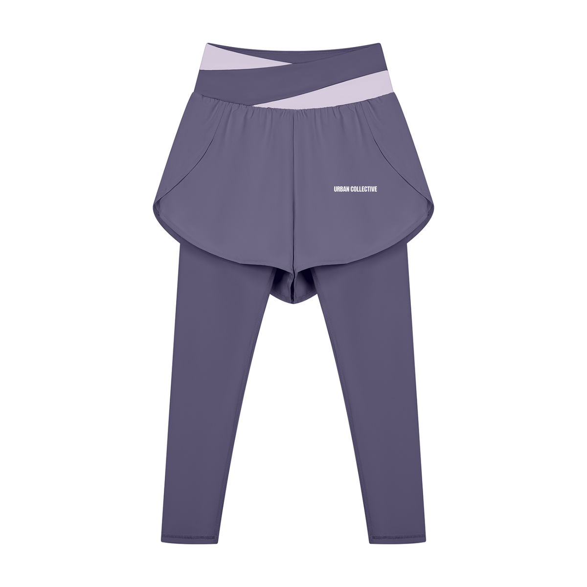 "Urban Culture Athletics" Women's Paneled High Waisted Yoga Leggings