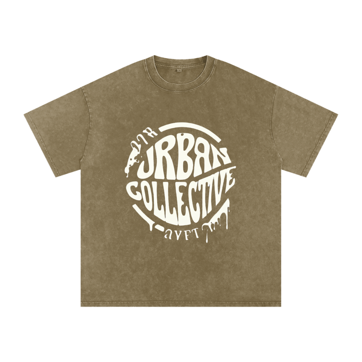 "Urban Collective" Snow Washed Oversized Cotton T-Shirt