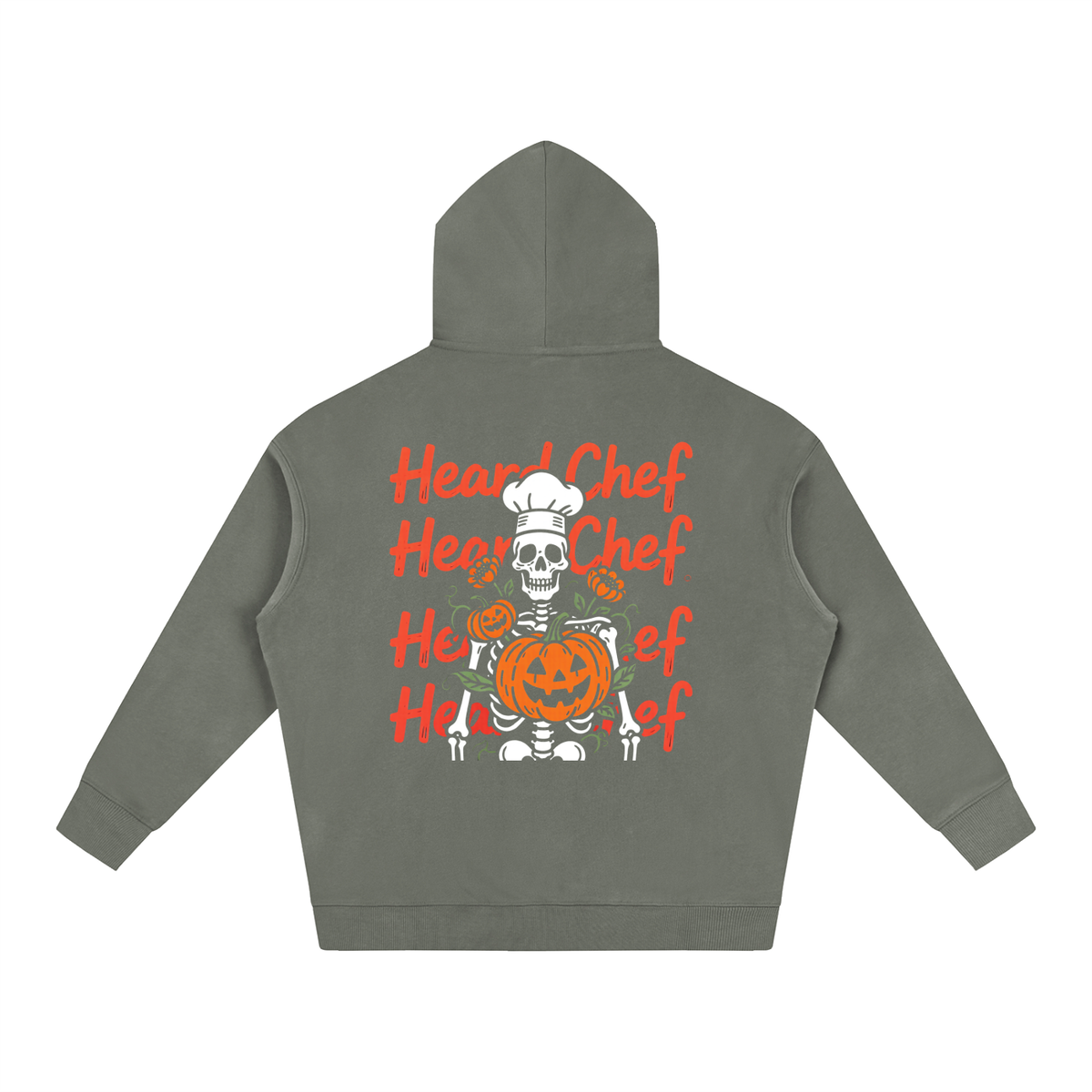 "Halloween Chef" Oversize Fleeced Hoodie
