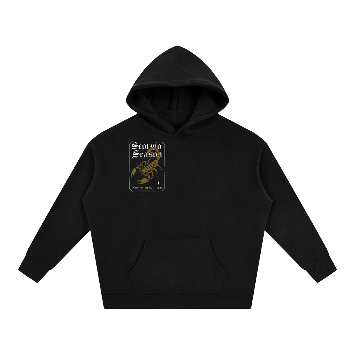 "Scorpio season" Oversize Fleeced Hoodie