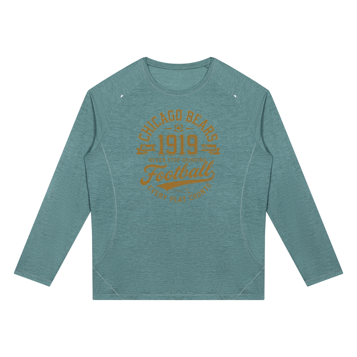 "Chicago Bears Football" Men’s Paneled Performance T-Shirt